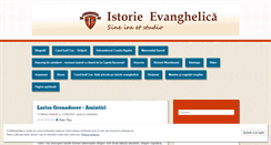 Desktop Screenshot of istorieevanghelica.ro